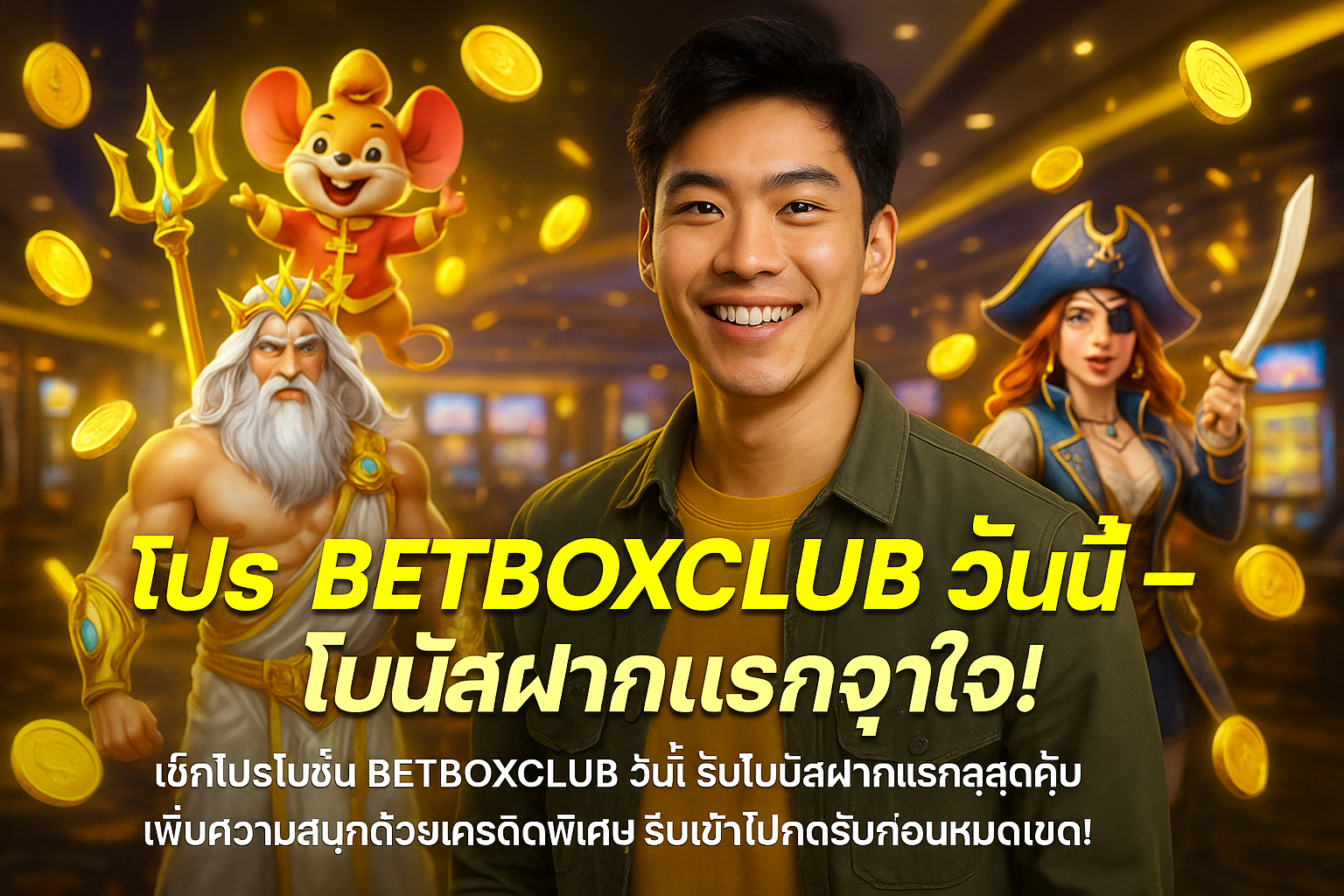 โปร BETBOXCLUB วันนี้ โบนัสฝากแรกจุใจ!